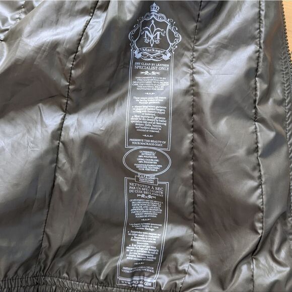 Mackage Perla packable Hooded rain jacket dark green XS @B3 - Picture 5 of 15